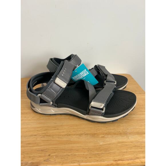 Reef Cross-Shore Sandals, Mens Size 11 NWT Gray/Tan main image 7